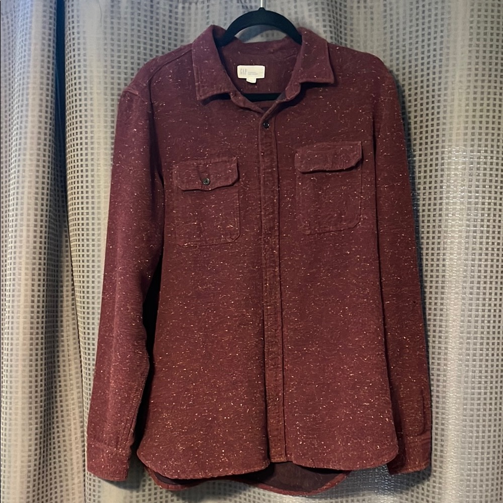 Men's Maroon Gap button up